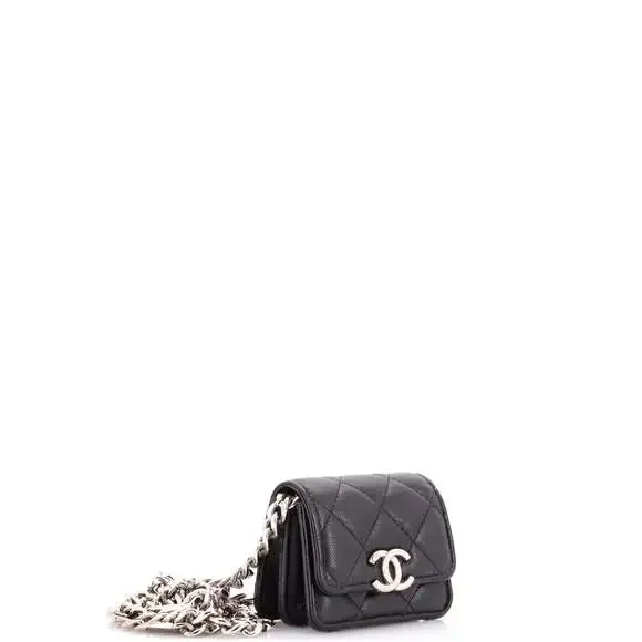 Chanel Coco Enamel Strap Flap Clutch #225777C22B - Picture 2 of 7